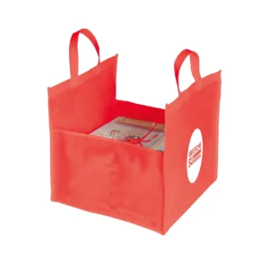 Busta Takeaway Pizza in tessuto non tessuto shopper Tnt personalizzabile colore rosso