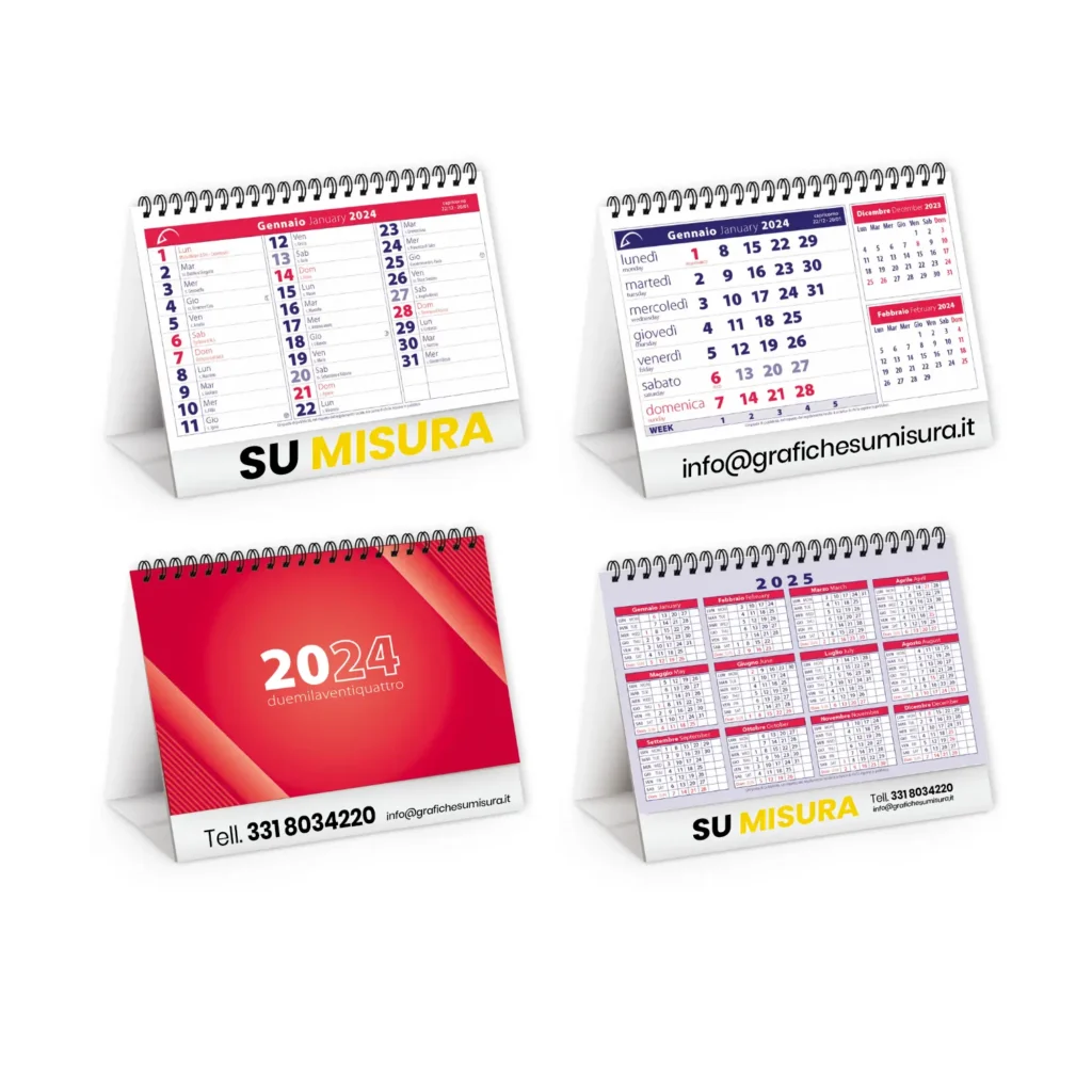 Calendari da scrivania personalizzati
