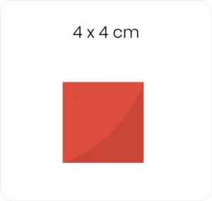 Formato 4 × 4 cm