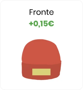 Icona cappello personalizzazione fronte