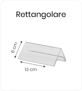 Segnaposto, segna tavolo rettangolare