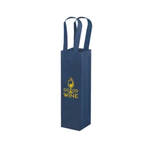 Busta da vino in Tnt colore blu