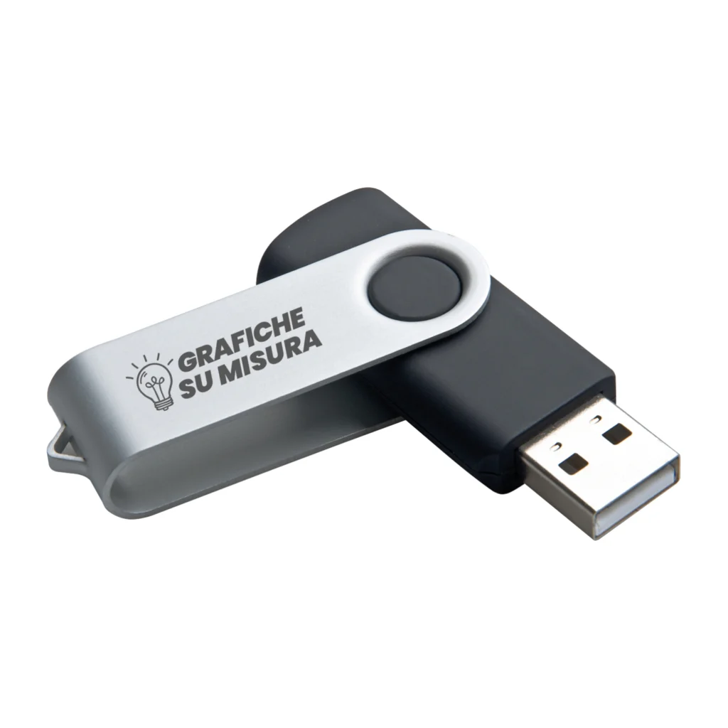Penna USB personalizzata con logo testi scritte attività commerciale idea regalo gadget